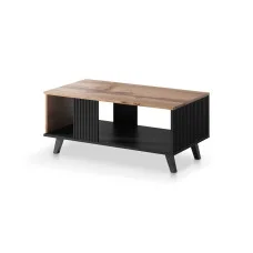 RANDOM LAW-1 COFFEE TABLE, COLOR: WOTAN OAK/BLACK